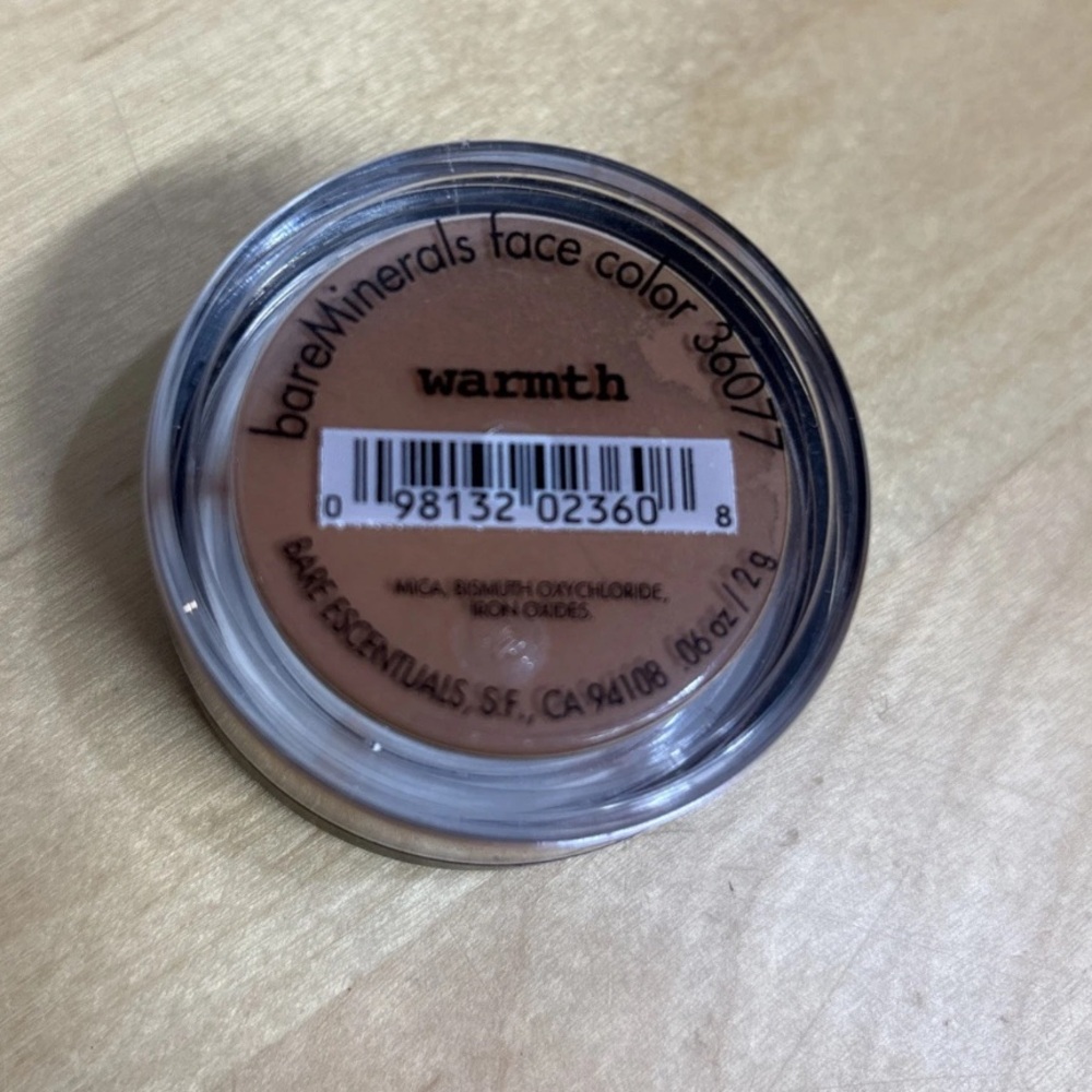 BareMinerals I.d. WARMTH All-Over Face Color .06oz /2g  Sealed 36077 Bronzer
